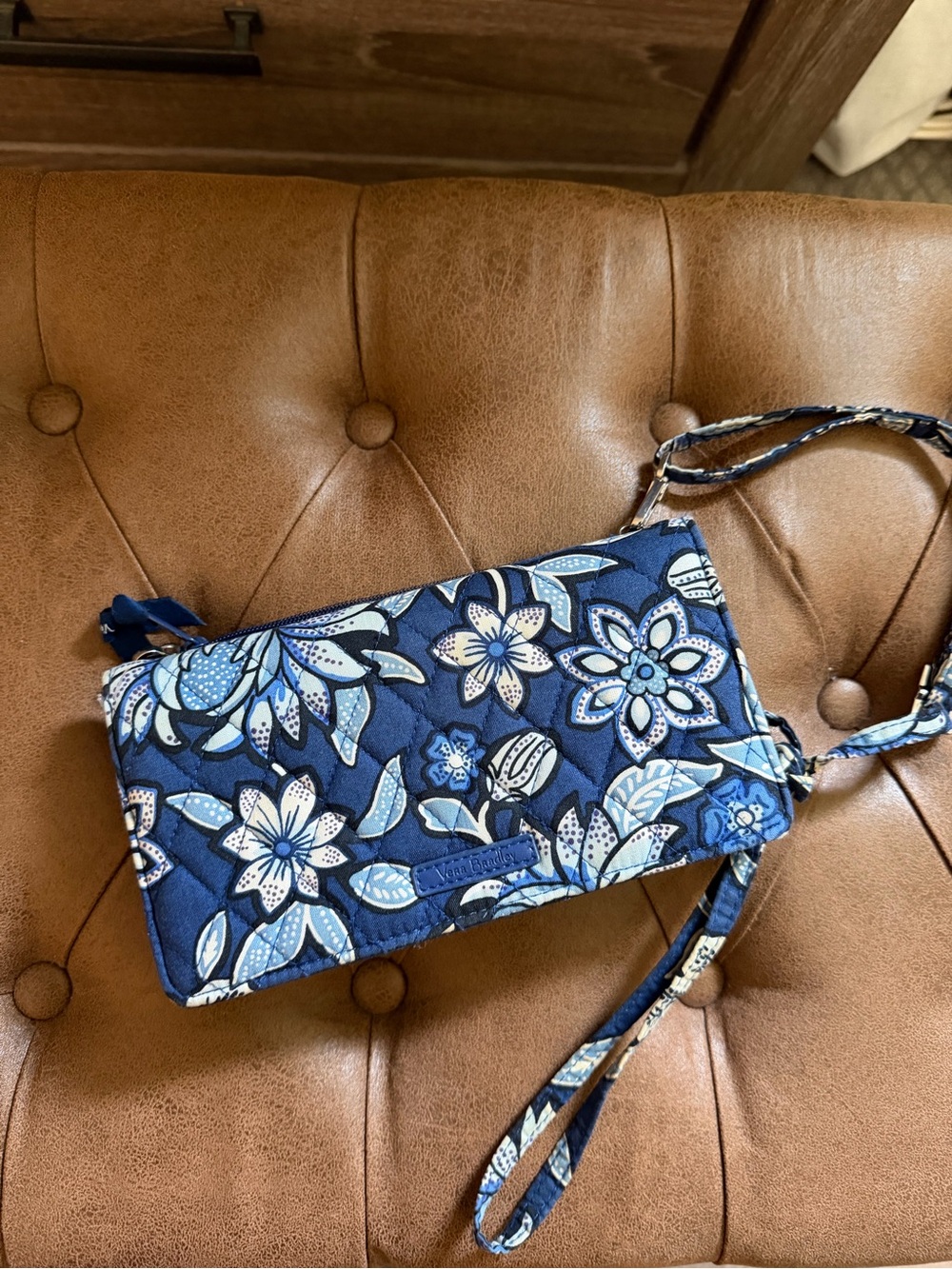 Vera Bradley Retired Tropics Tapestry Crossbody Purse Wallet